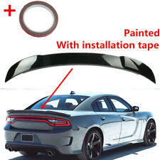 Rear Trunk Spoiler Wing For 2011-21 Dodge Charger Srt Hellcat Style Glossy Black