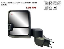 Driver Left Side Chrome Tow Mirror For 19 To 24 Chevrolet Silverado Gmc Sierra
