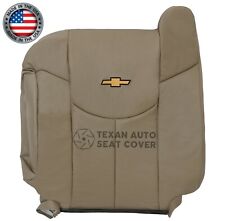 2002 Chevy Avalanche 1500 Lt Ls Z71 Driver Lean Back Leather Seat Cover Tan