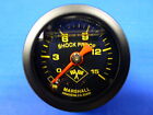 Marshall Gauge 0-15 Psi Fuel Pressure Oil Pressure 1.5 Midnight Black Liquid