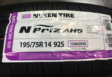 4 New 195 75 14 Nexen N Priz Ah5 White Wall Tires
