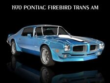 1970 Pontiac Firebird Trans Am New Metal Sign Pristine Restoration In Blue