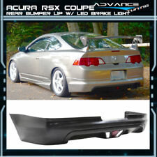 Fits 02-04 Acura Rsx Coupe Mugen Style Rear Bumper Lip Diffuser W Led Light