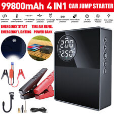 Emergency Car Jump Starter With Air Compressor Power Bank Battery Charger Box Us