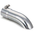Stainless Steel Turn Down Exhaust Tip 2.5 Inletoutlet Angle Cut Tailpipe