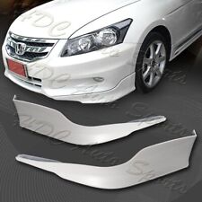 For 2011-2012 Honda Accord 4-dr Oe-style Painted White Front Bumper Aprons Lip