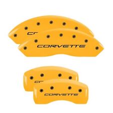 Mgp Caliper Covers Set Of 4 Yellow Finish Black Corvette C5