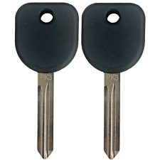 2 Replacement Aftermarket Uncut Key Blade For Buick Pontiac Saab B107-pt Id13