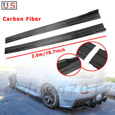 Carbon Fiber Look Side Skirt Lip Panel Splitter For Mitsubishi Lancer Eclipse Ct