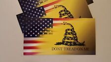 Dont Tread On Me Gadsden Usa Flag Vinyl Decal Sticker 5x 3 2 Pack