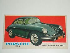 1960s Porsche 356 B Coupe Collector Card Vending Card - Rare Awesome Lk