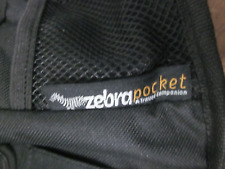 Zebra Pocket Black Kid Kick Mat Backseat Car Travel Organizer Holds Tablet