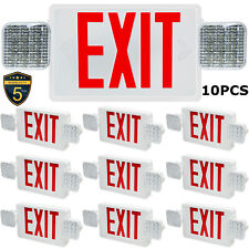 Commercial Emergency Lights Combo Red Sign With Emergency Lightsul Listed