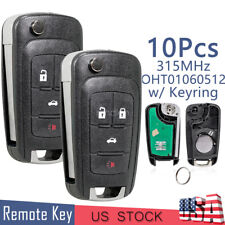 Lot 10 Remote Flip Key Fob 4 Button Replace For Chevrolet Gmc Buick Oht01060512