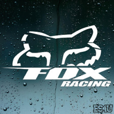 Big Ass Fox Racing Decal - Pick Color - Free Same Day Shipping Made In The Usa