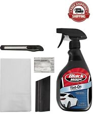 Black Magic Tint Film Application Kit Tint-on Solution Angled Squeegee Knife 5
