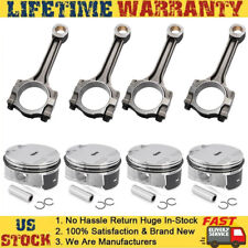Engine Pistons Rings Kit 4x Connecting Rod For Chevrolet Gmc Buick Pontiac
