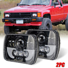 Pair 5x7 7x6 Led Headlights Hilo Drl For Toyota Pickup 82-95 Tacoma 1995-1997
