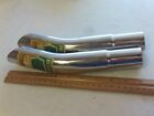 Vintage Vw Chrome Exhaust Tips Pair 1 14 X 10 Curved Down Custom