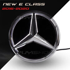 Chrome Mirror Car Led Emblem Badge Grill Logo Star Light For Benz E Class 16-20