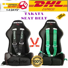 Takata Race 4-point Racing Seat Belt Harness With Snap-on 3 Straps And Camlock