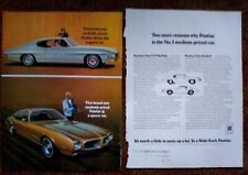 1970 Pontiac Tempest T-37 Hardtop Firebird 2 Page Print Ad