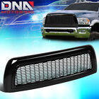 For 2010-2018 Ram 2500 3500 Gloss Honeycomb Mesh Front Bumper Grille Grill Frame