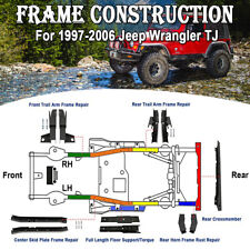 Driver Passenger Front Rear Frame Rust Repair Kit For 97-06 Jeep Wrangler Tj