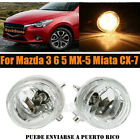Pair Front Bumper Fog Light Lamps Lh Rh W Bulbs For Mazda 3 6 5 Mx-5 Miata Cx-7