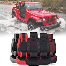 25-seat Full Set Car Seat Covers Luxury Pu Leather Cushion For Jeep Wrangler