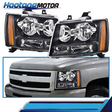Fit For Black 2007-14 Chevy Suburban Tahoe Avalanche Headlights Lamp Leftright