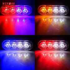 4 Led Police Strobe Light Automotivo Grille Warning Light 12-24v Flashing Lamp