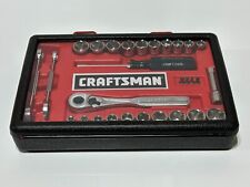 Craftsman Tools Usa 33429 New Nos 29pc 38 Drive Sae Metric Socket Mechanic Set