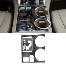 For Toyota Highlander 08-13 Carbon Fiber Interior Console Gear Shift Cover Trim