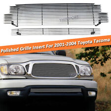 Fits 2001- 2004 Toyota Tacoma Aluminum Polished Billet Grille Insert Combo 03 04