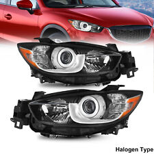 Headlights For 2013-2016 Mazda Cx-5 Halogen Projector Factory Headlamps Lhrh