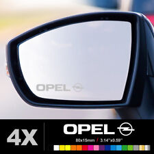 Fits Opel Wing Mirror Glass Silver Frosted Etched Car Vinyl Decal Stickers