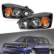 Pair Front Lamps Headlights Assembly For 2004-2008 Chevrolet Malibu Classic