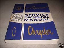 1964 Chrysler Mopar Imperial Service Shop Repair Manual New Reprint
