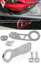 Universal Anodized Billet Silver Front Rear Bumper Tow Hook Towing For Toyota
