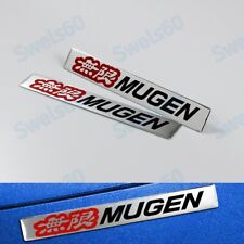 2pcs Car Body Trunk Emblem Badge Sticker Decal Mugen For Honda Civic Si Acura