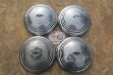 1935 1936 Chevy Master Deluxe Artillery Wheel Poverty Hubcaps Set Of 4