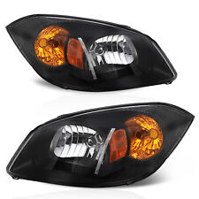 For 2005-2010 Chevy Cobalt 07-10 Pontiac G5 05-06 Pursuit Black Lamps Headlights