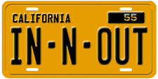 California Vintage Yellow Personalized License Plate