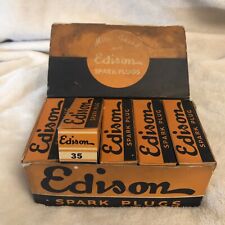 One Vintage Nos Edison 1920s Albanite Auto Spark Plug .