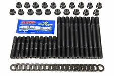 Cylinder Head Stud Kit - 12 Point Nuts - Chromoly - Black Oxide - Small Block Mo
