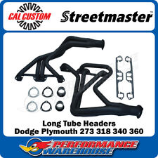 Streetmaster Long Tube Headers Dodge Plymouth Cars 273 318 340 360 Cal-5376