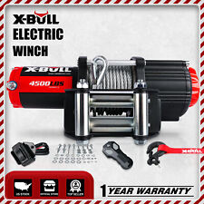X-bull 4500lbs Electric Winch 12v Cable Steel Truck Towing Off-road Atv Utv 4wd