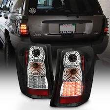 1999-2004 Jeep Grand Cherokee Black Led Tail Lights Lamps Leftright