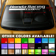 Windshield Banner Vinyl Long Lasting Decal Sticker 40x5.3 Honda Racing Hpd